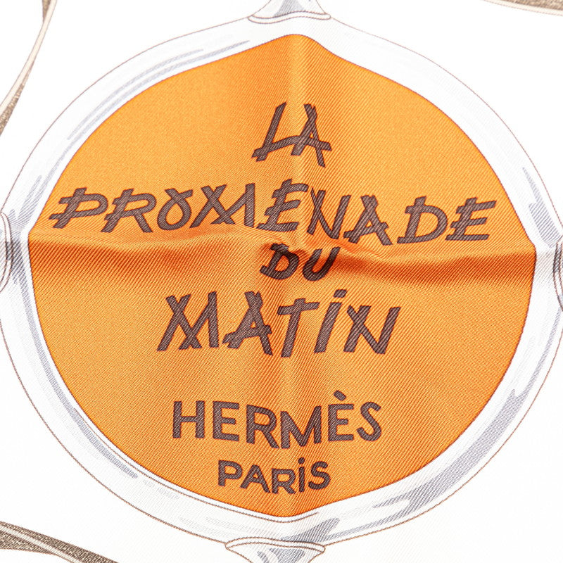 Hermes Silk Scarf LA PROMENADE DU MATIN