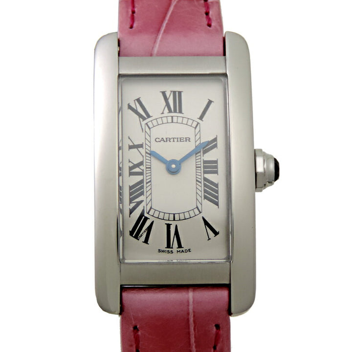 Cartier  CARTIER WSTA0016 Tank American SM Stainless Steel Elegant Watch for Women WSTA0016 in Great Condition