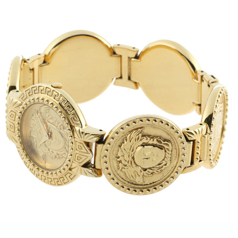 Gianni Versace Unisex Gold Coin Stainless Steel Watch 7008002 7008002.0