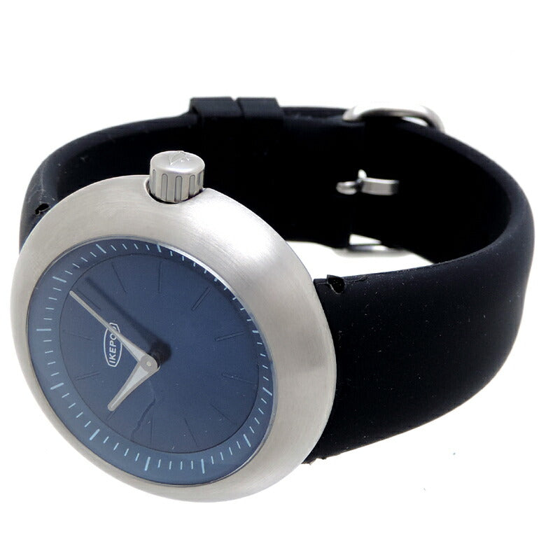 IKEPOD Men's Duopod Blue Stainless Steel Watch D008 D008