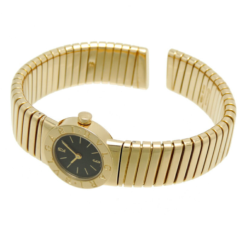 BVLGARI Black and Yellow Gold Tubogas Ladies' Wristwatch BB19 2T