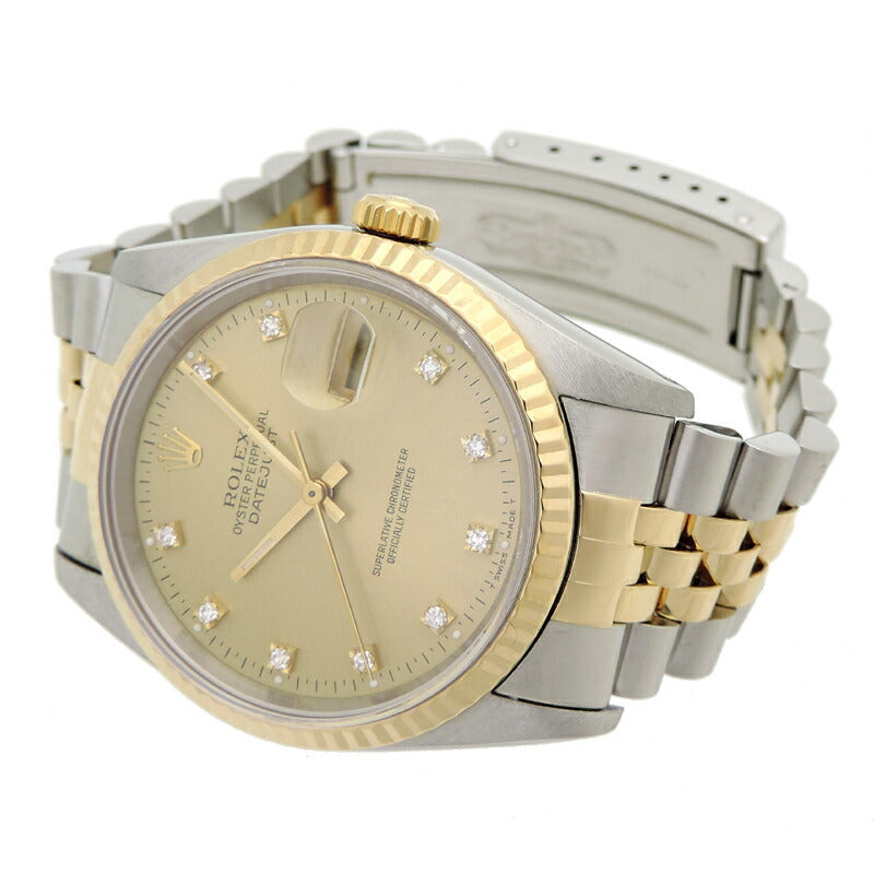 Rolex Datejust 10P Diamond 1992 Men's Watch  16233G
