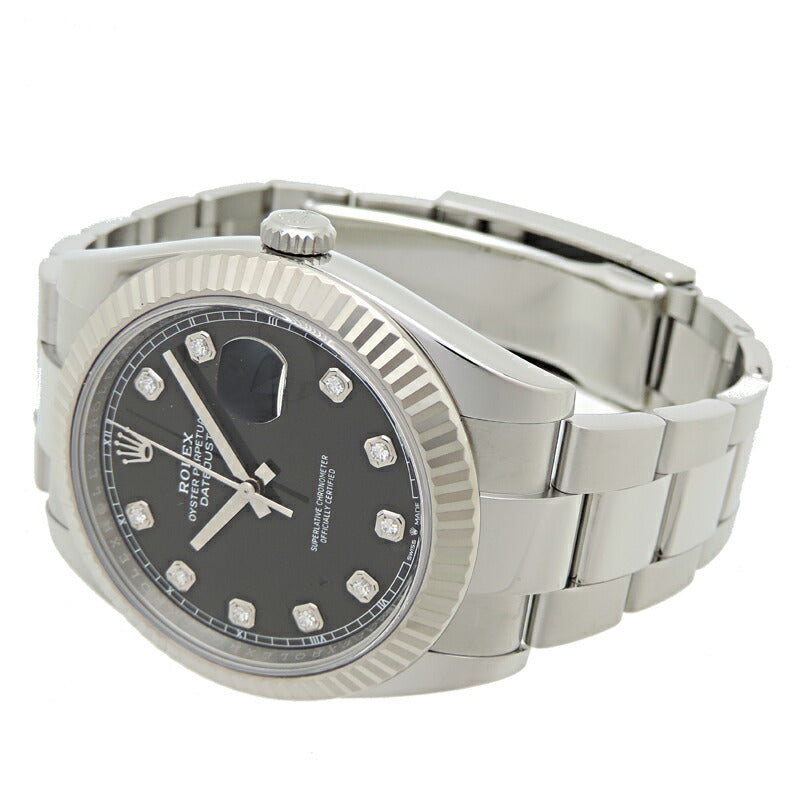 ROLEX DayJust 41 Men's Watch Model 126334G with 10P Diamond 126334G