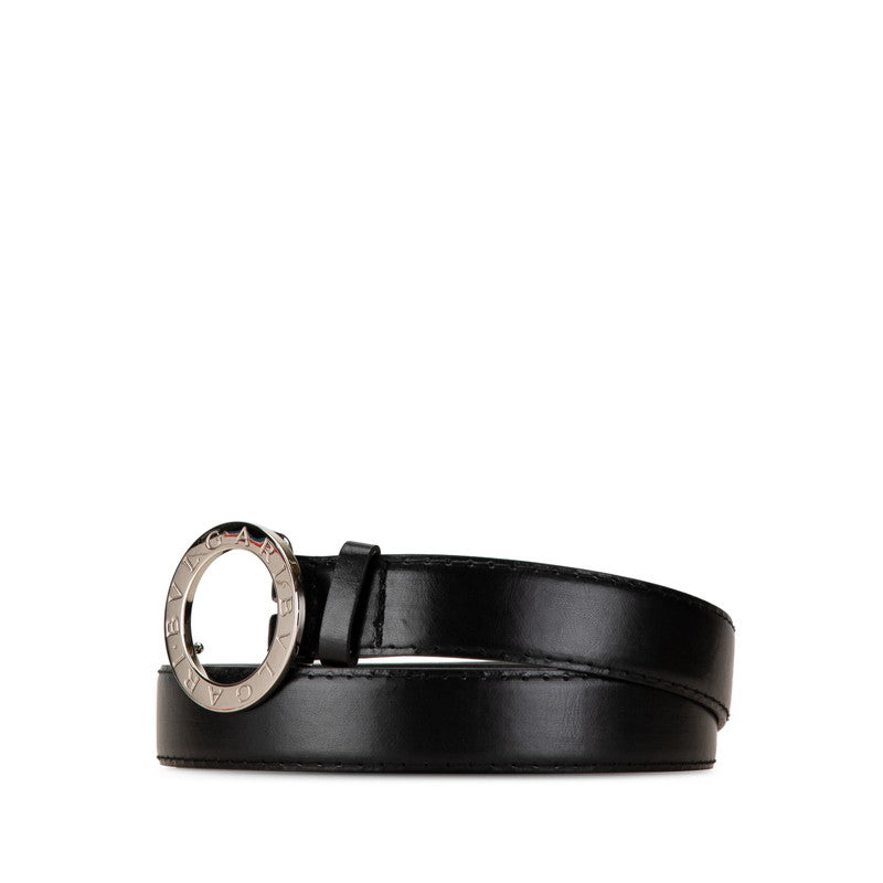 Bvlgari B-Zero1 Leather Belt Black in Great Condition