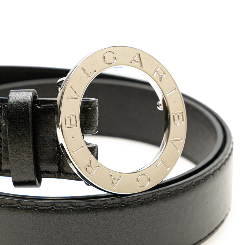 Bvlgari B-Zero1 Leather Belt Black in Great Condition