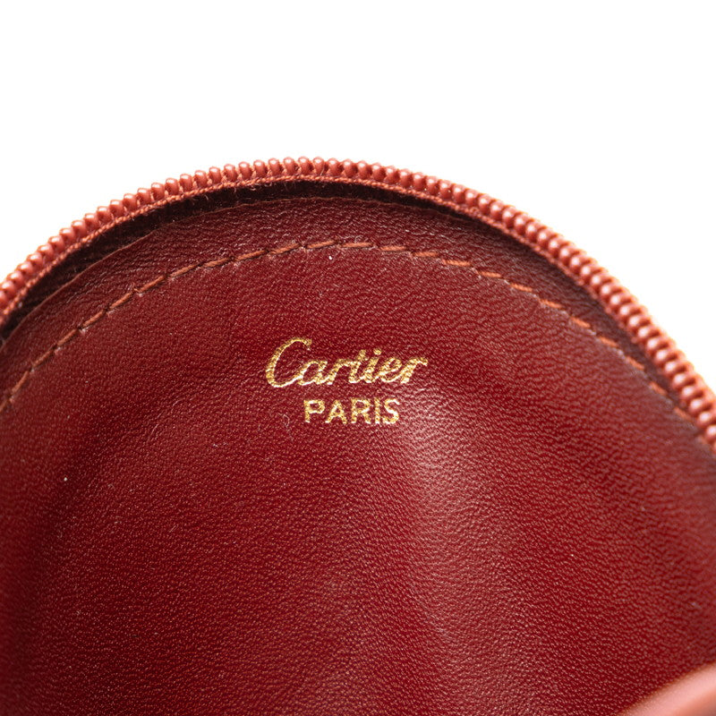 Cartier Must Line Leather Coin Case in Great Condition