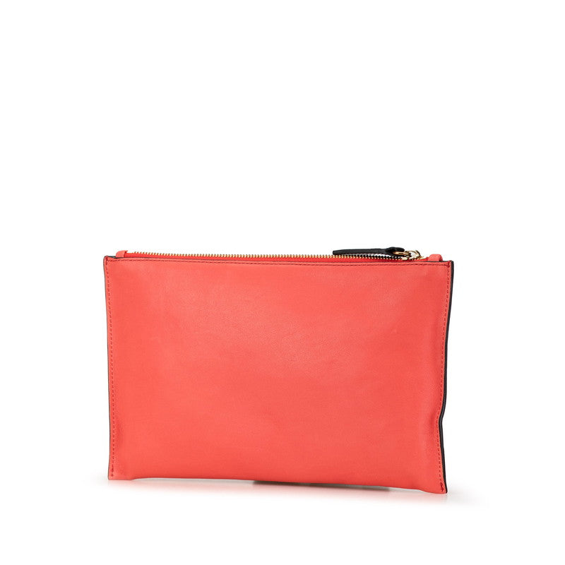 Chloe Leather Pouch Makeup Bag