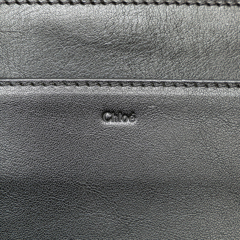 Chloe Leather Pouch Makeup Bag