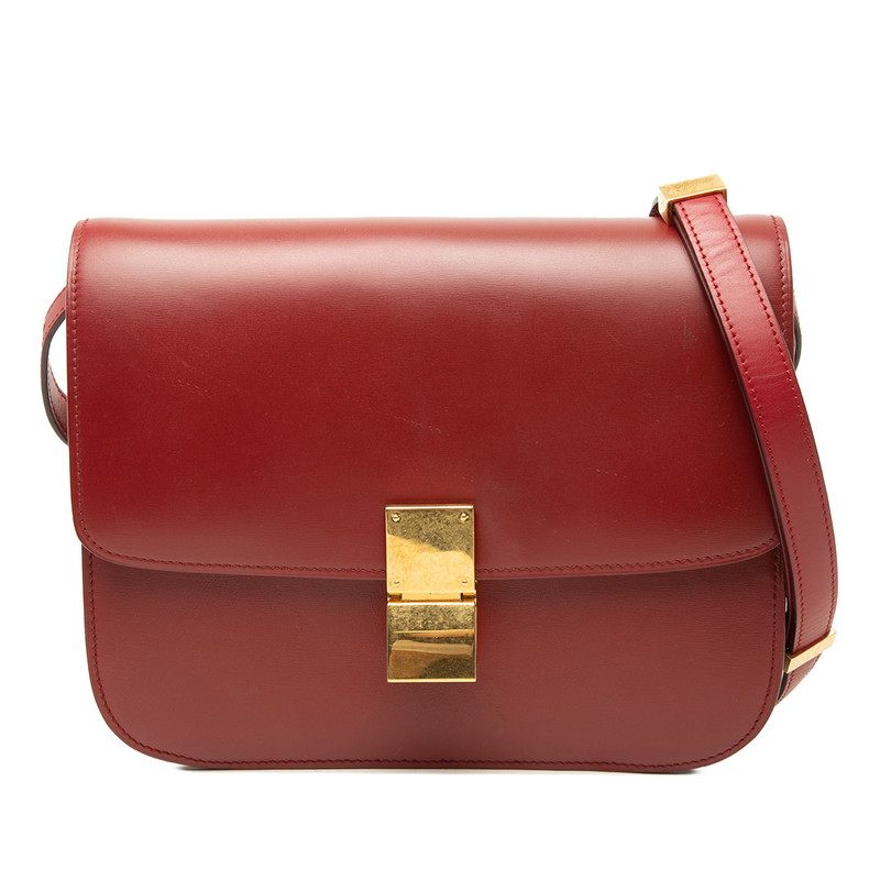 CELINE Classic Box Leather Shoulder Bag