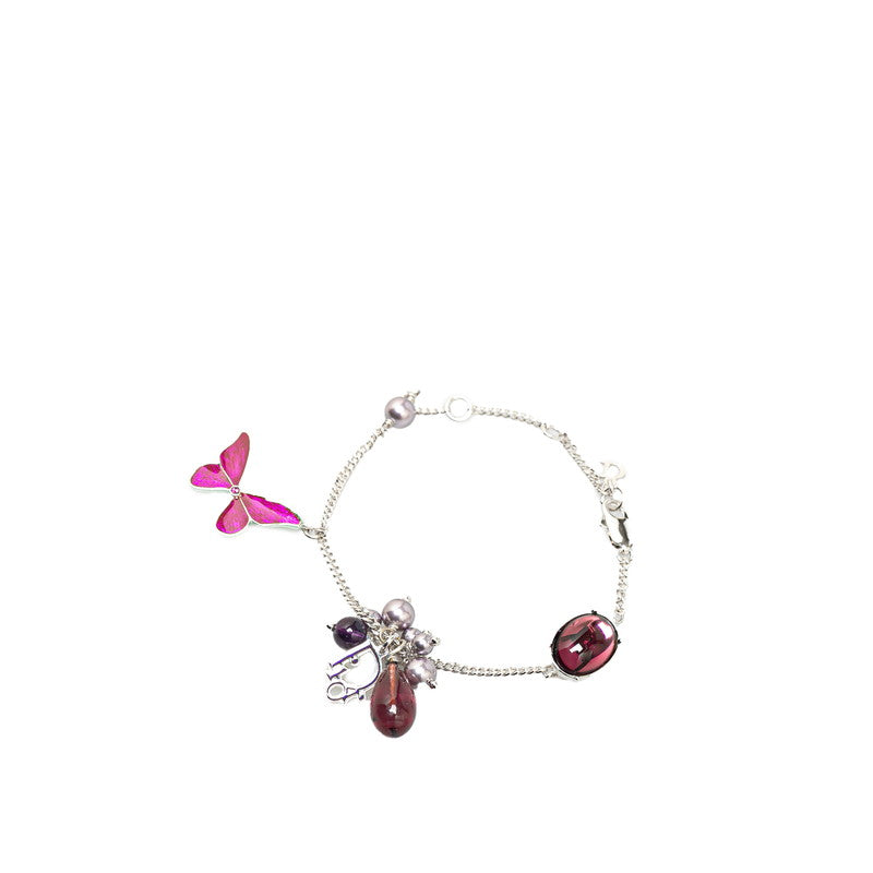 Dior Butterfly Motif Metal Bracelet