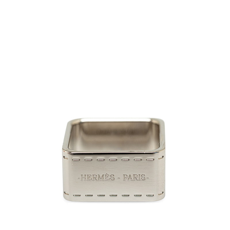 Hermes Silver Metal Scarf Ring