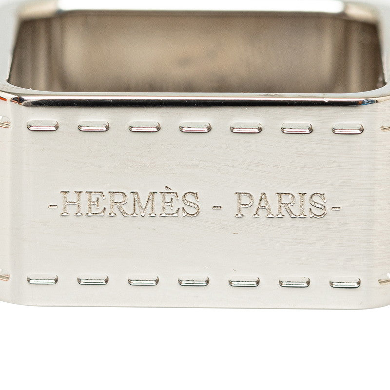 Hermes Silver Metal Scarf Ring