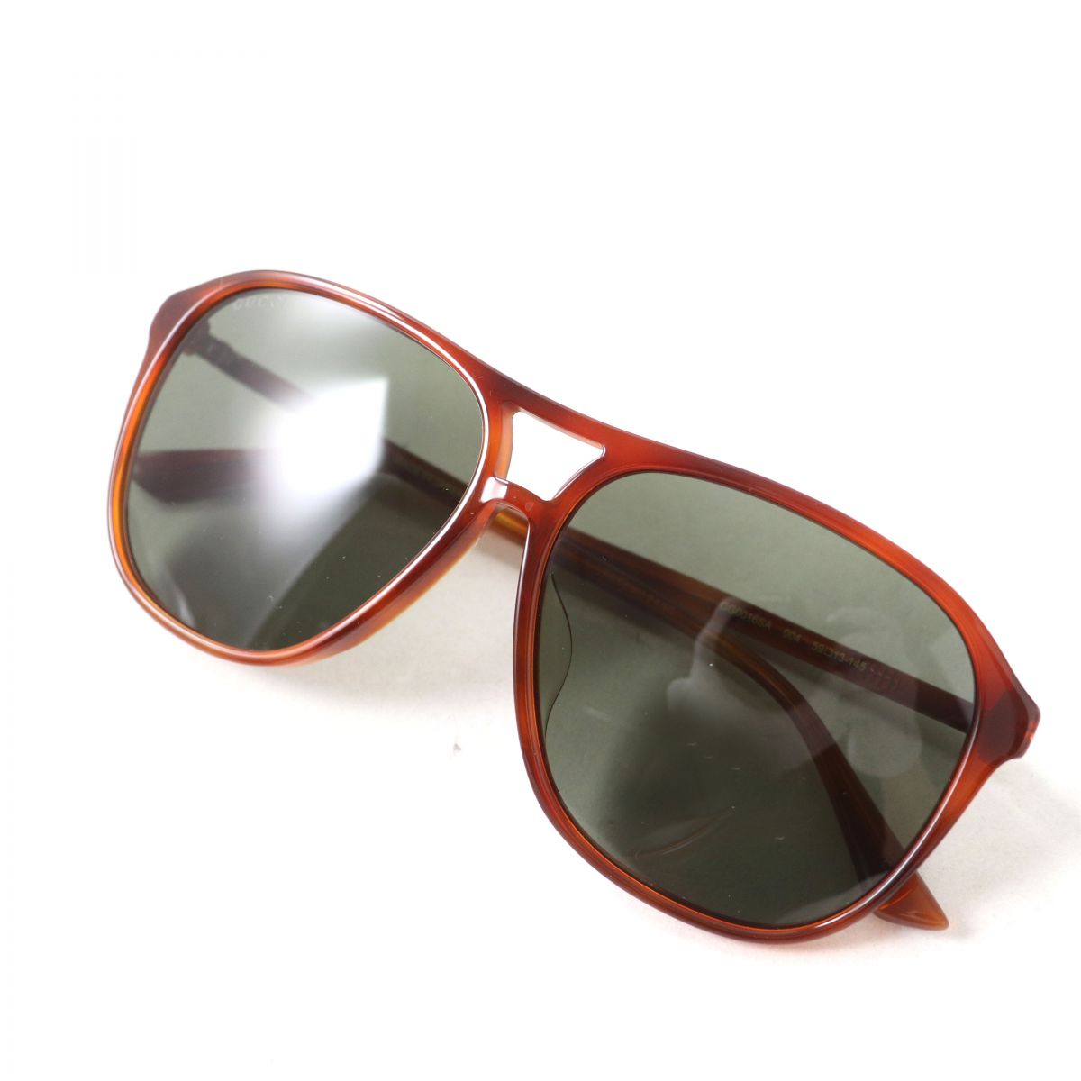 Gucci GG0016SA Sherry Line Sunglasses Brown Gold