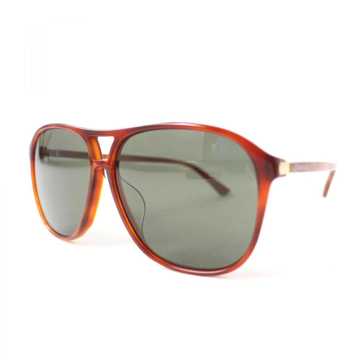 Gucci GG0016SA Sherry Line Sunglasses Brown Gold