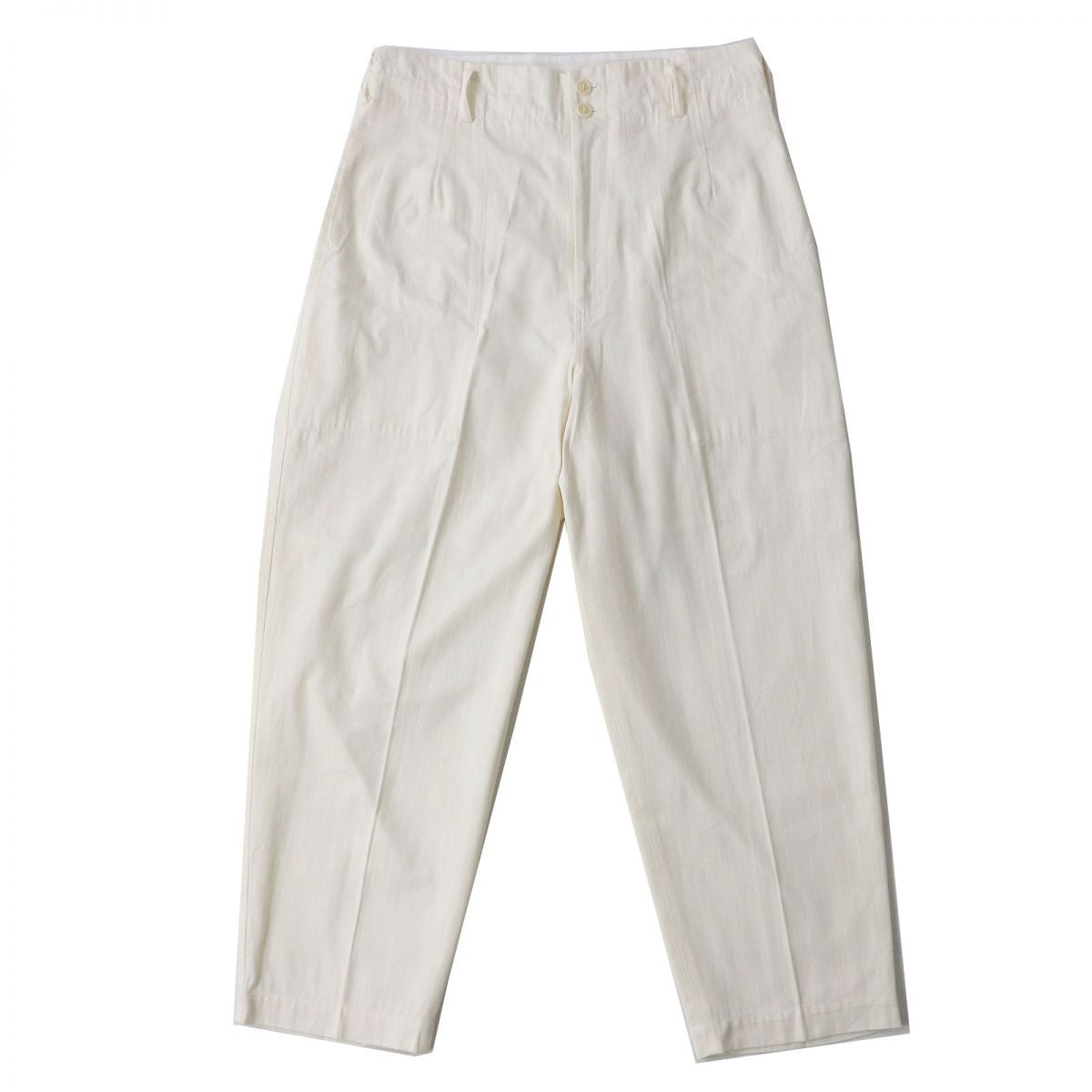 Yohji Yamamoto Cotton Wide Pants White