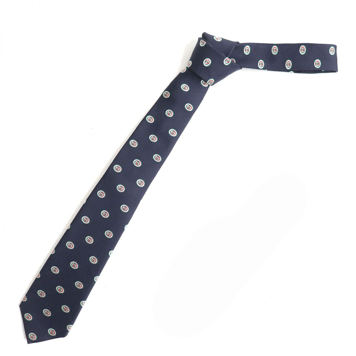 Gucci Silk GGPattern Jacquard Tie Navy