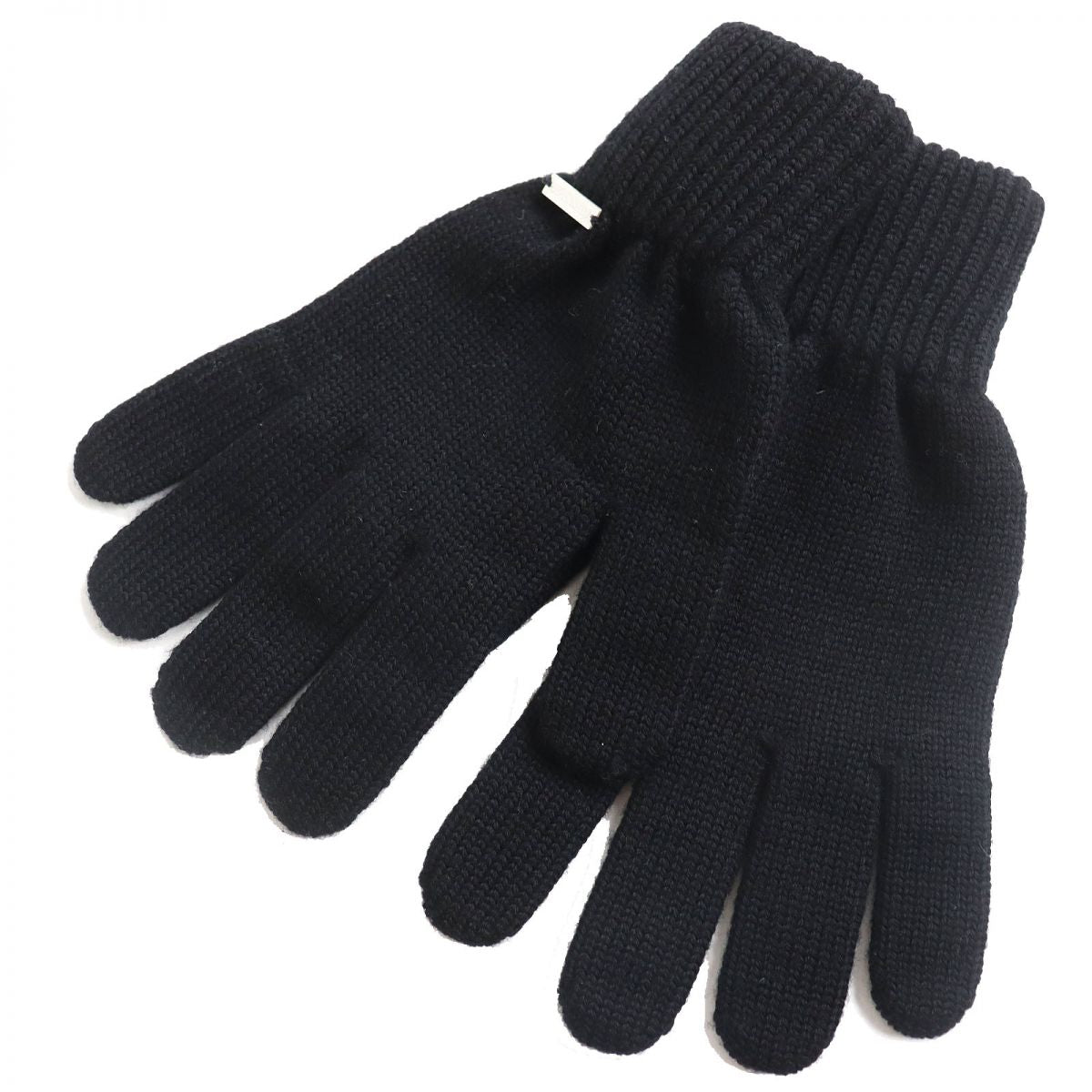 Dsquared2 Wool Knit Gloves for Men Black