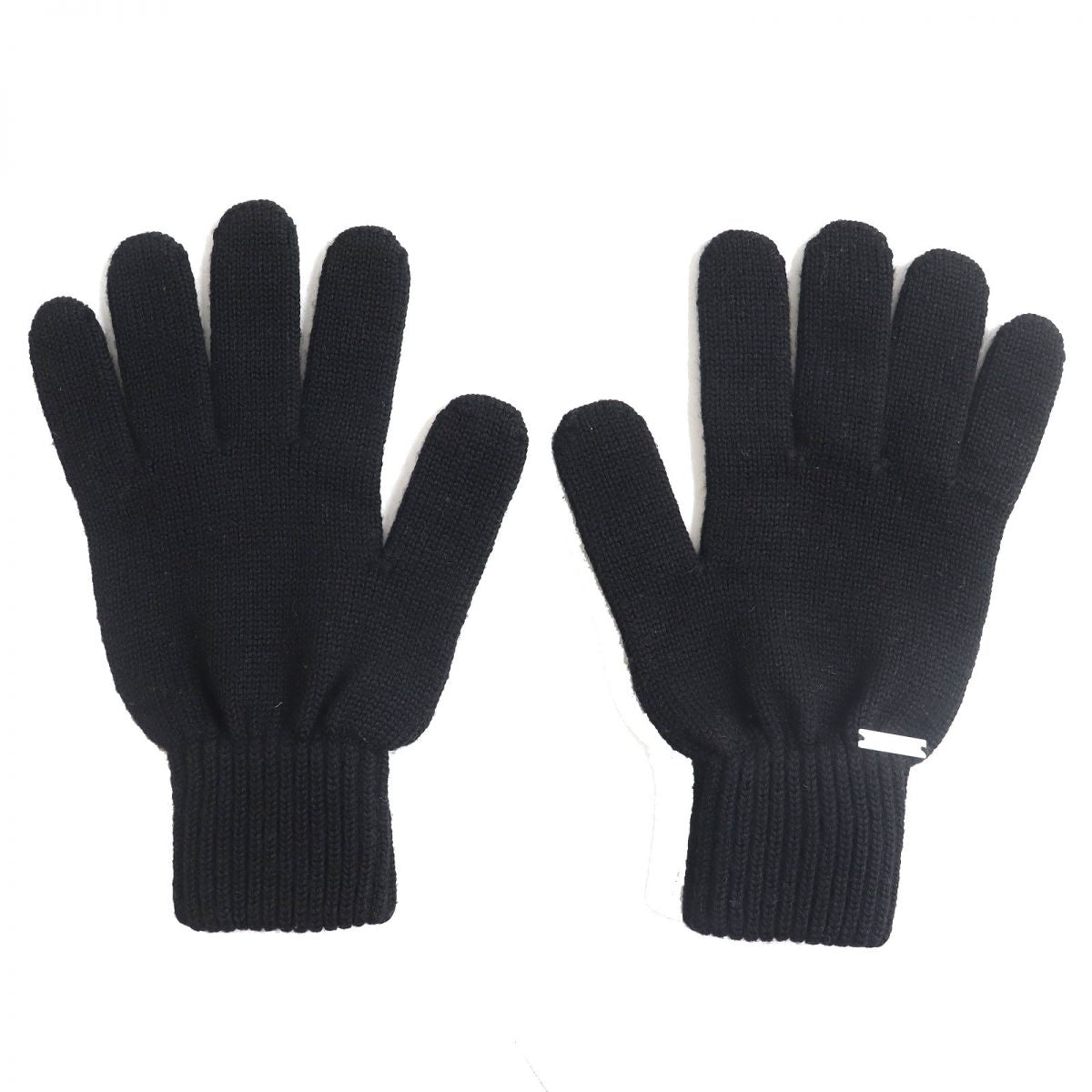 Dsquared2 Wool Knit Gloves for Men Black