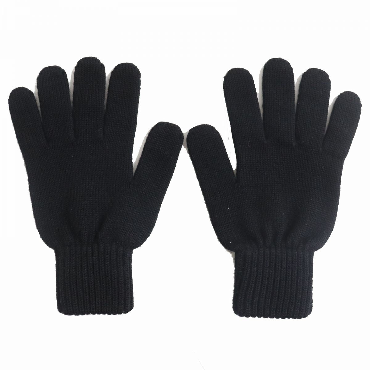 Dsquared2 Wool Knit Gloves for Men Black