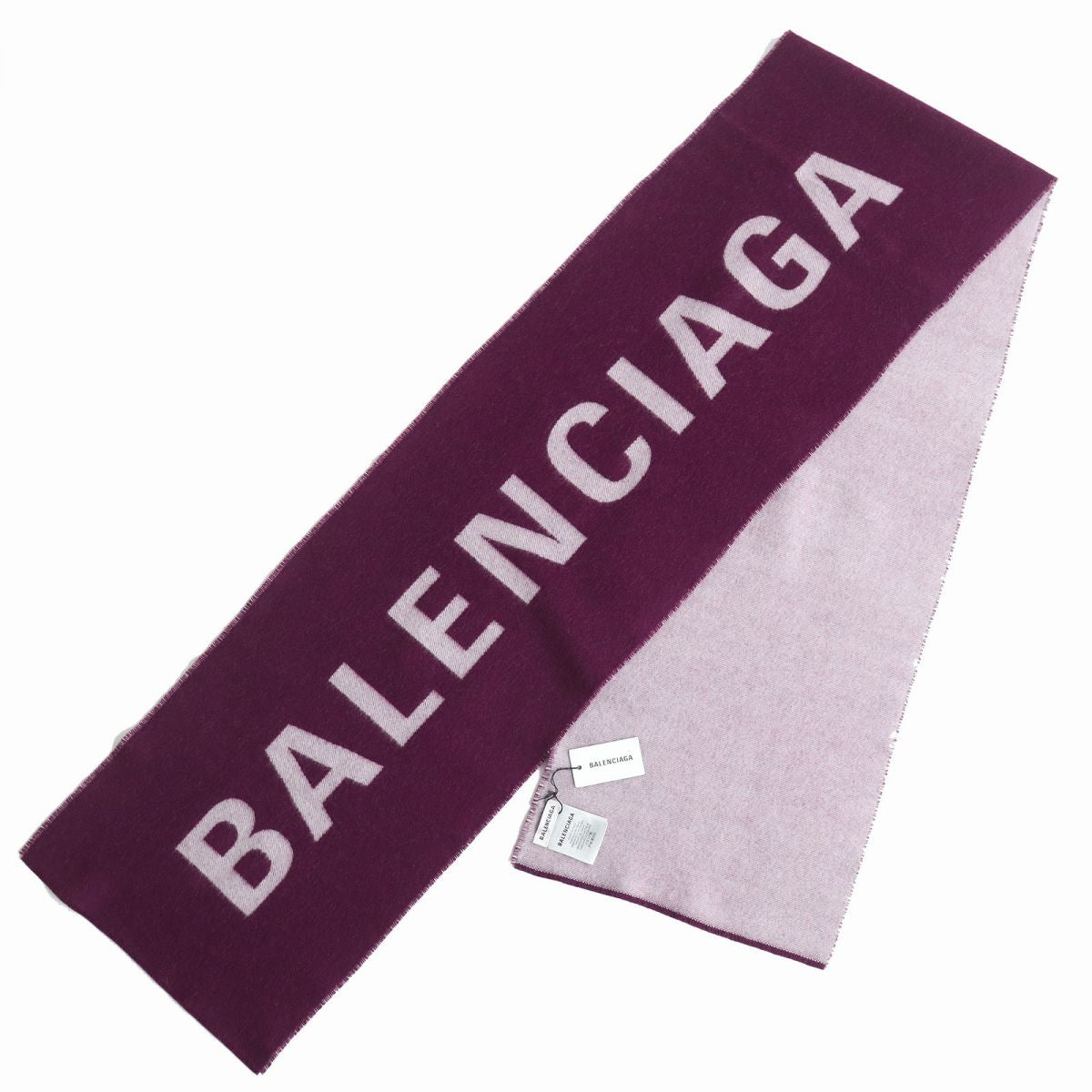 Balenciaga Logo Jacquard Wool Scarf 512732