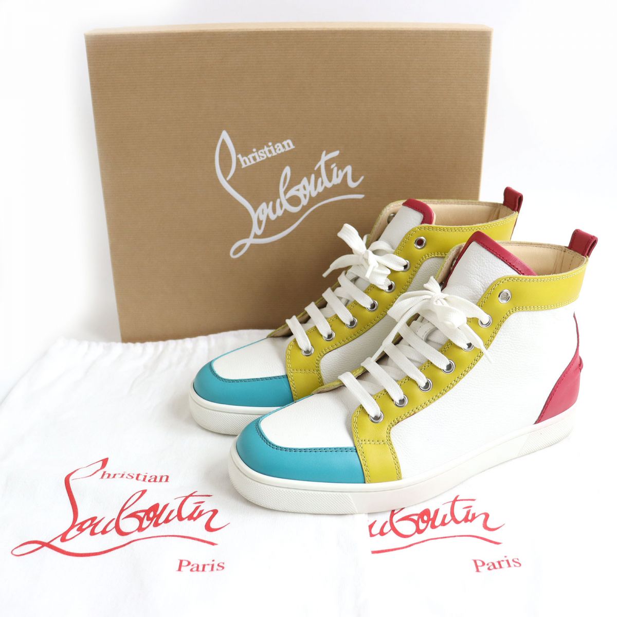 Christian Louboutin RANTUS FLAT Sneakers, Multicolor, Size 41