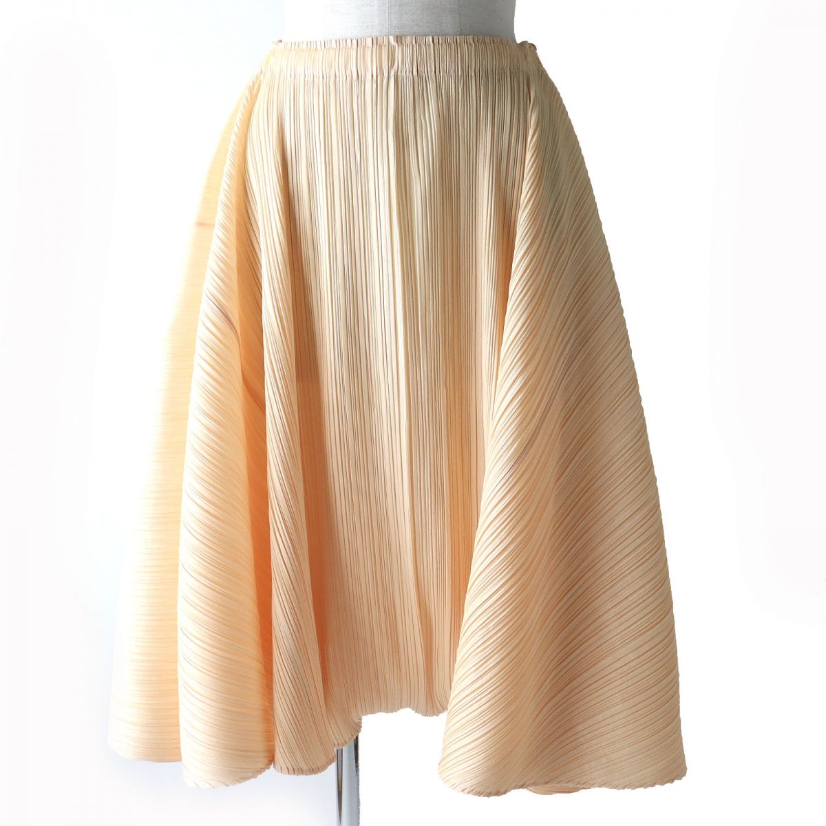 Issey Miyake Pleated Please Sarouel Pants Beige