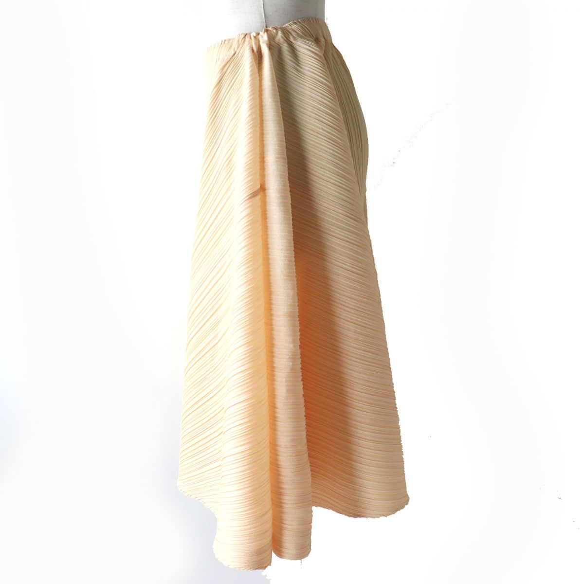 Issey Miyake Pleated Please Sarouel Pants Beige