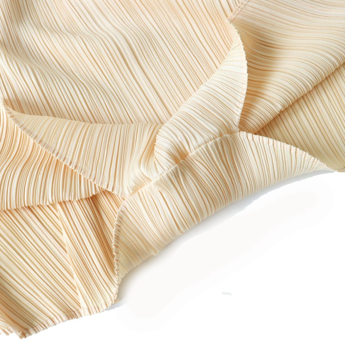 Issey Miyake Pleated Please Sarouel Pants Beige