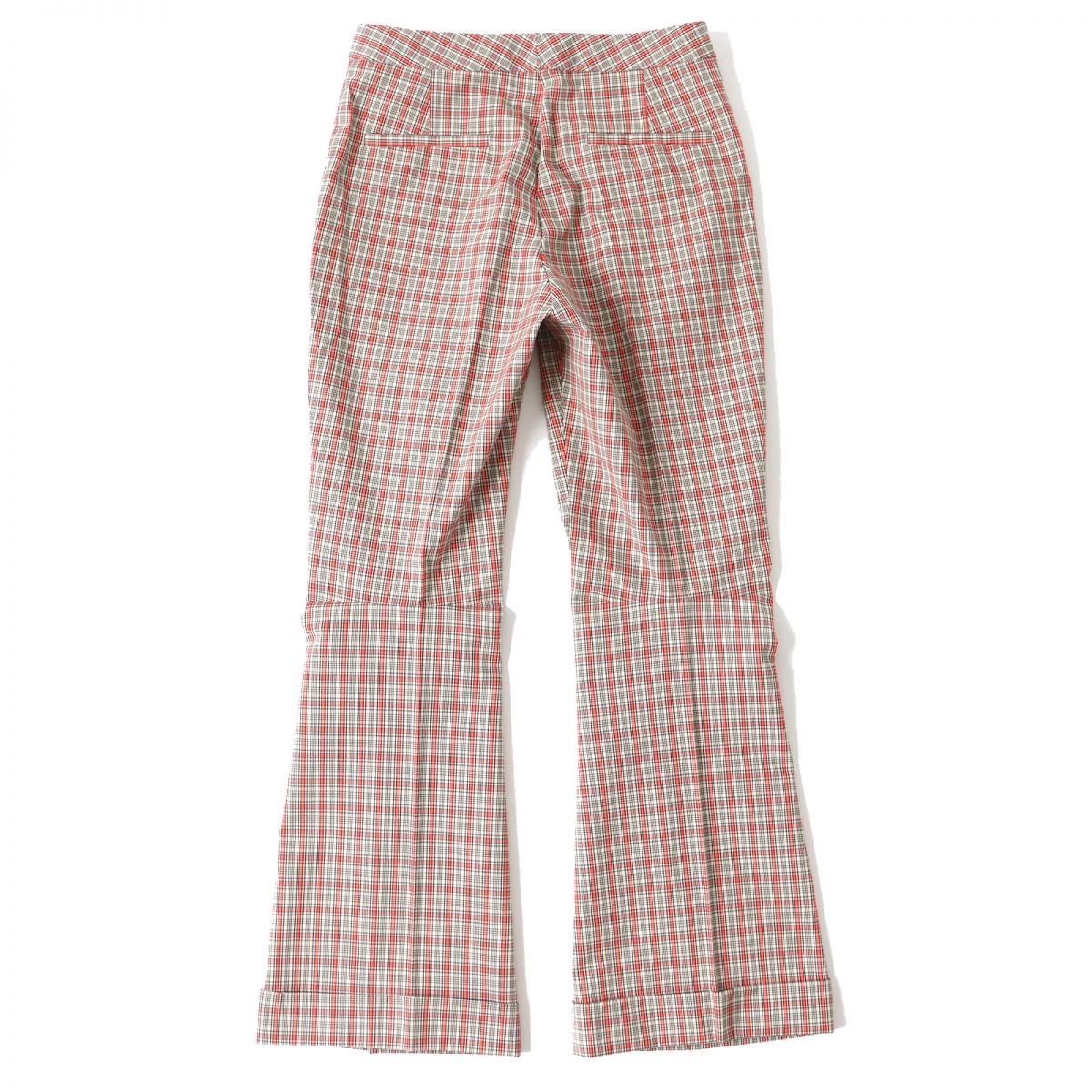 Maison Margiela Check Pattern Tapered Pants Orange