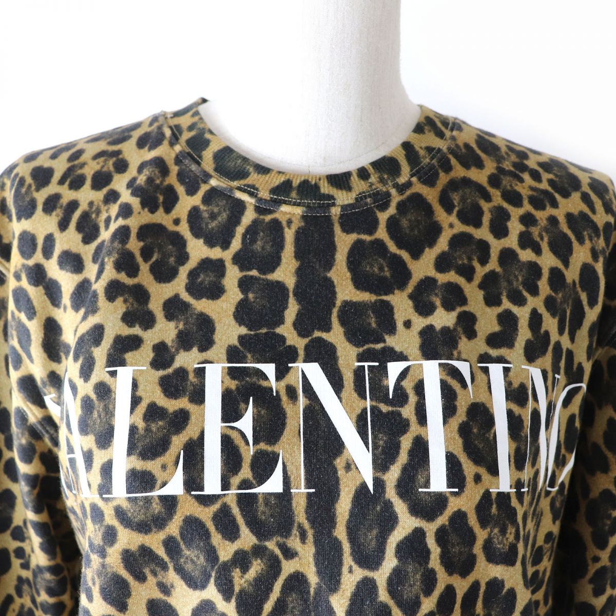 Valentino Leopard Logo Sweatshirt Brown S