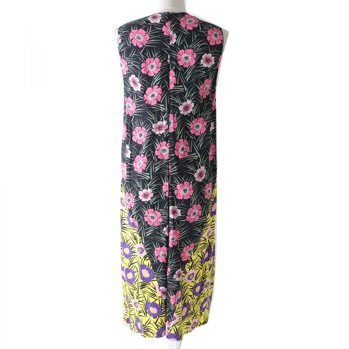 MARNI Women's Floral Print Sleeveless Long Dress