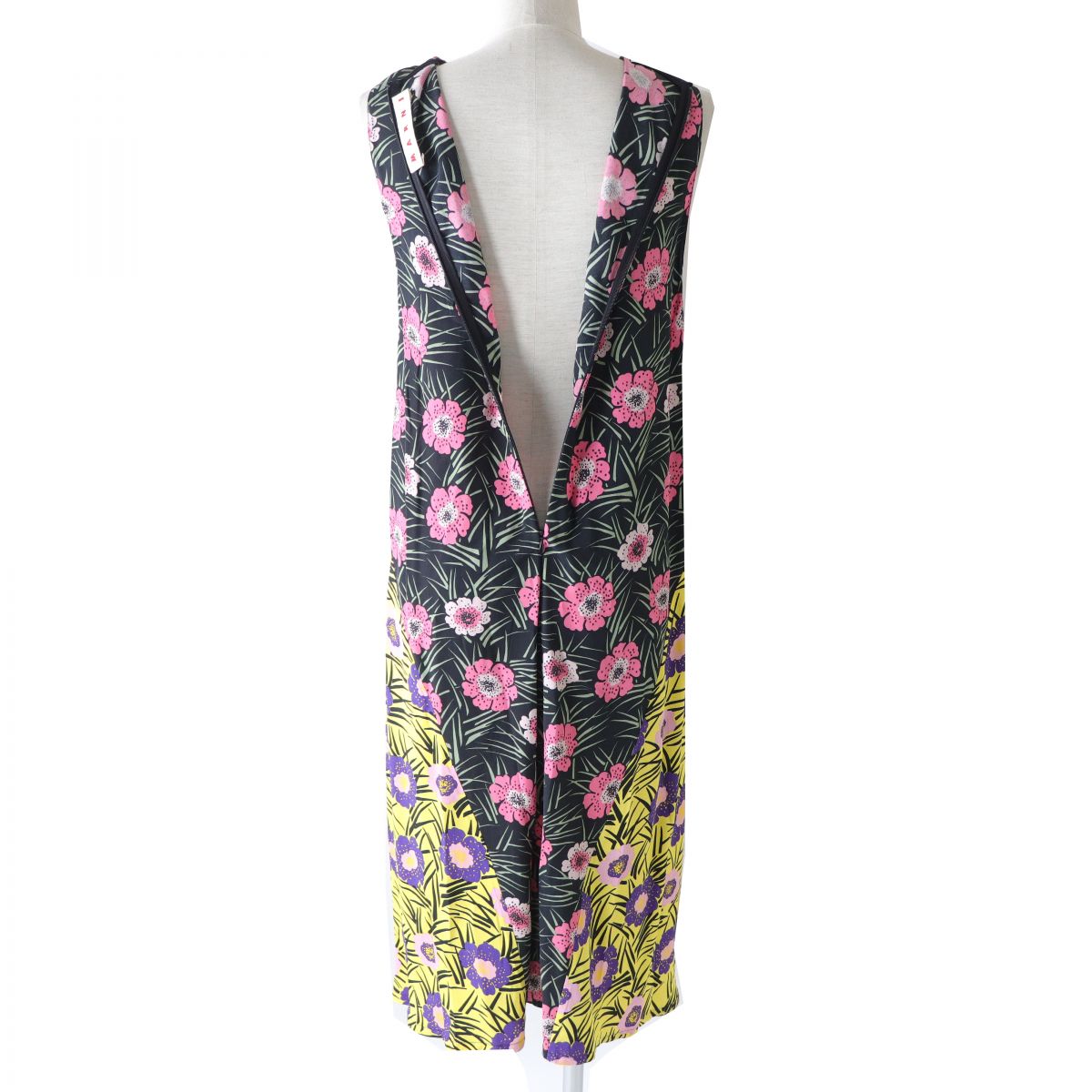 MARNI Women's Floral Print Sleeveless Long Dress