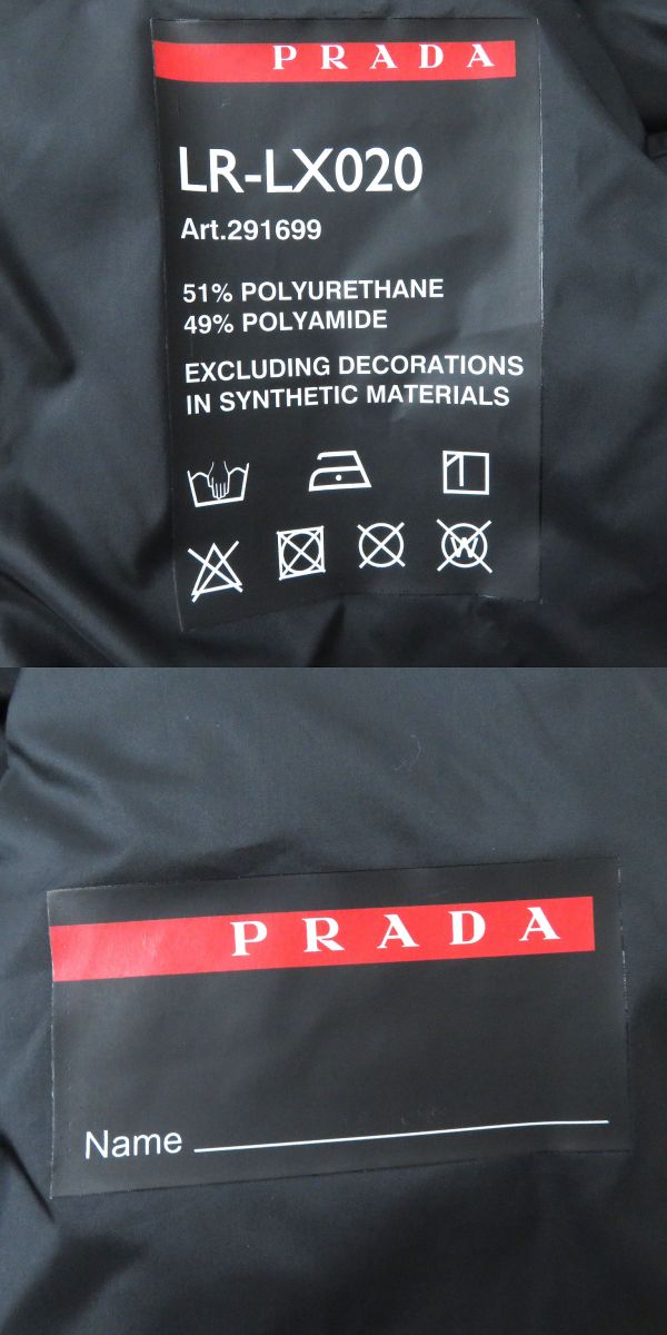 Prada Hooded Nylon Puffer Jacket Black Women's XS