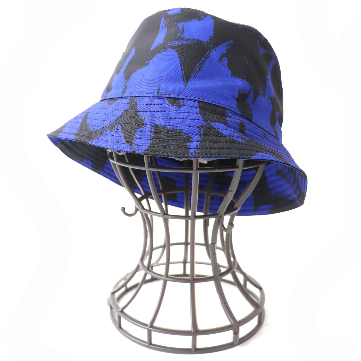 Alexander McQueen Graffiti Bucket Hat Royal Blue M