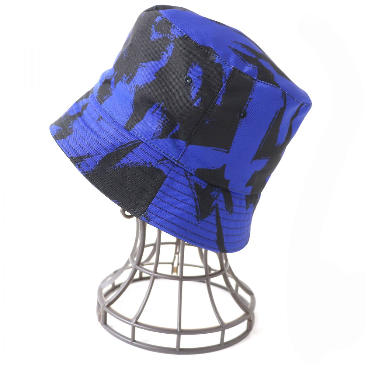 Alexander McQueen Graffiti Bucket Hat Royal Blue M