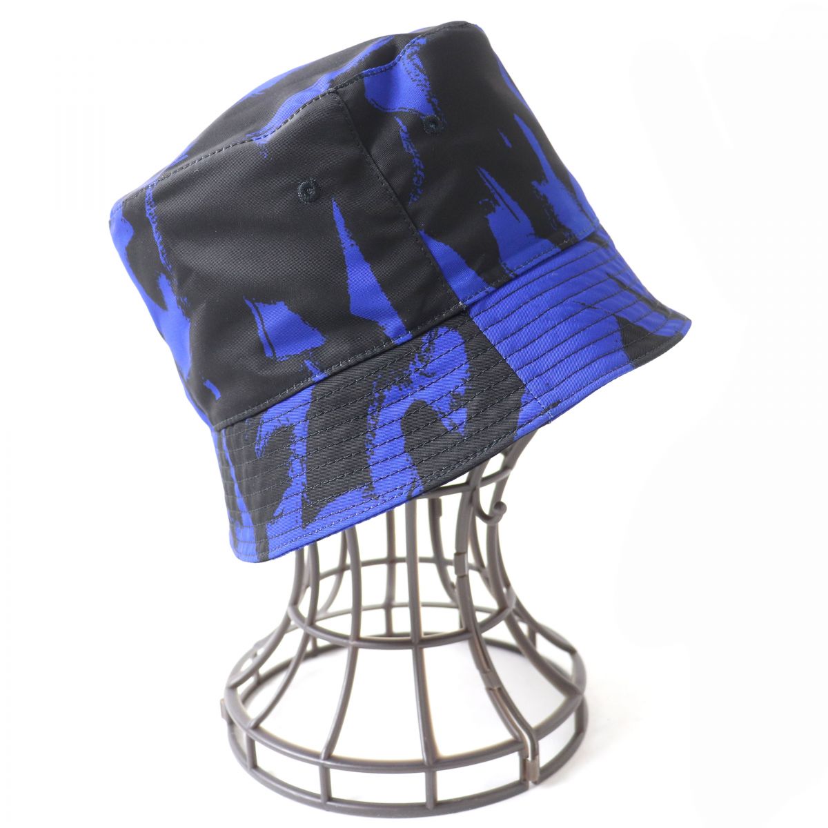 Alexander McQueen Graffiti Bucket Hat Royal Blue M