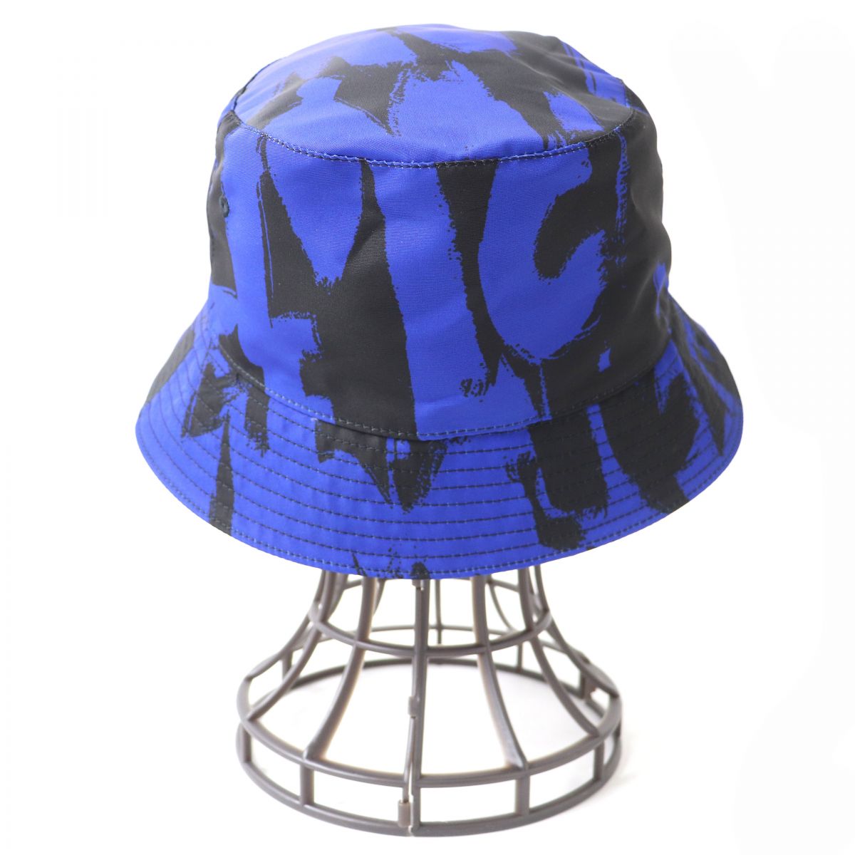 Alexander McQueen Graffiti Bucket Hat Royal Blue M