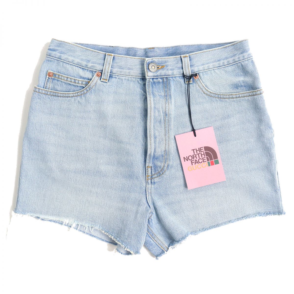 Gucci x The North Face Denim Shorts Light Blue