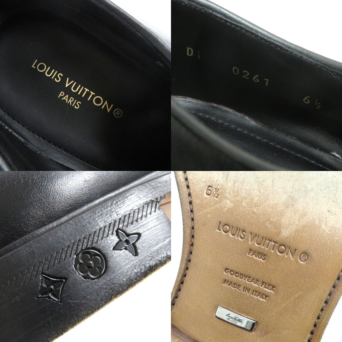 Louis Vuitton Monogram Eclipse Derby Shoes Black