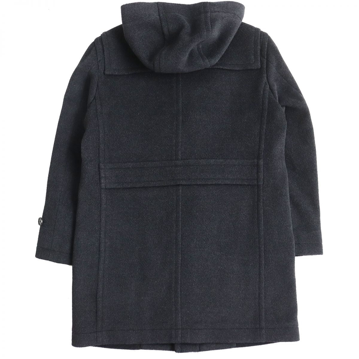 Burberry Wool Duffle Coat Men's Charcoal Gray M