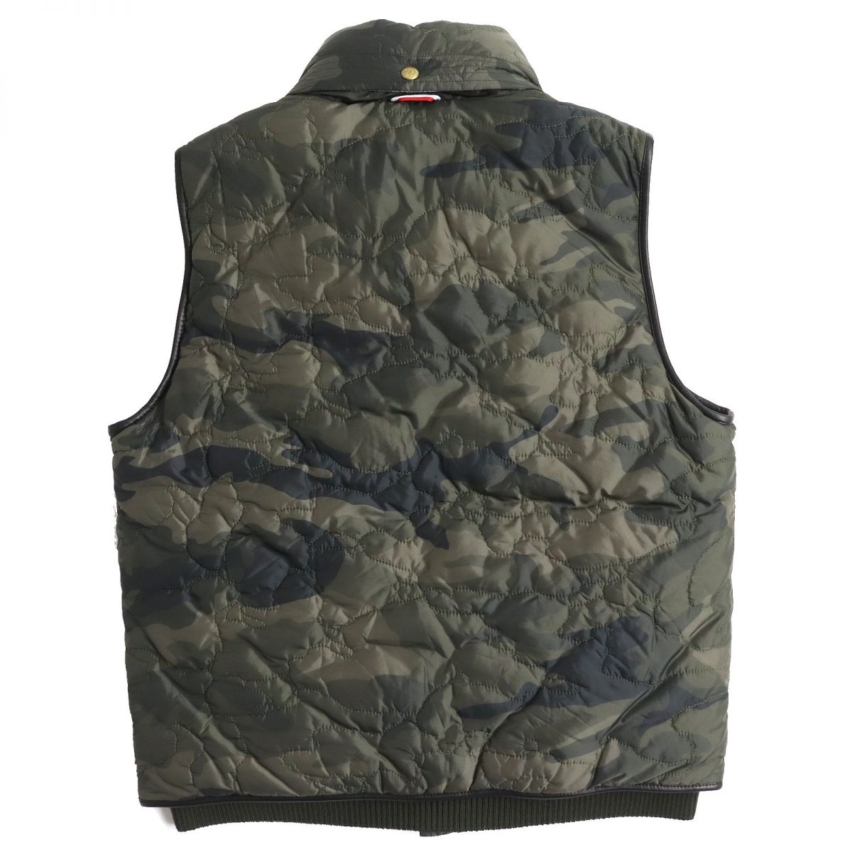 Moncler Gam Bleu Camouflage Down Vest Khaki