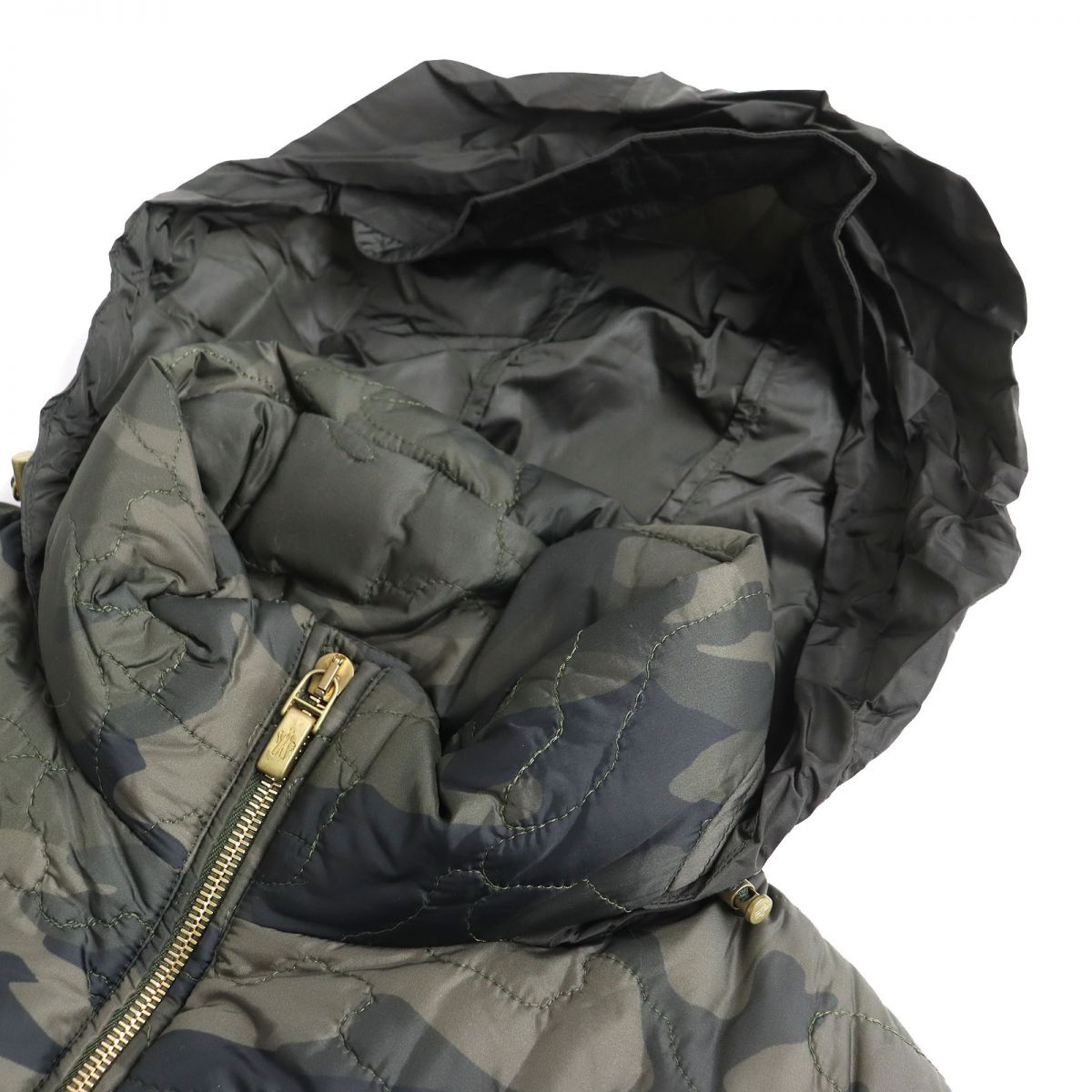 Moncler Gam Bleu Camouflage Down Vest Khaki