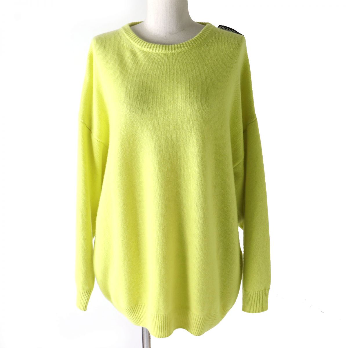 Balenciaga Cashmere Knit Top Yellow XS