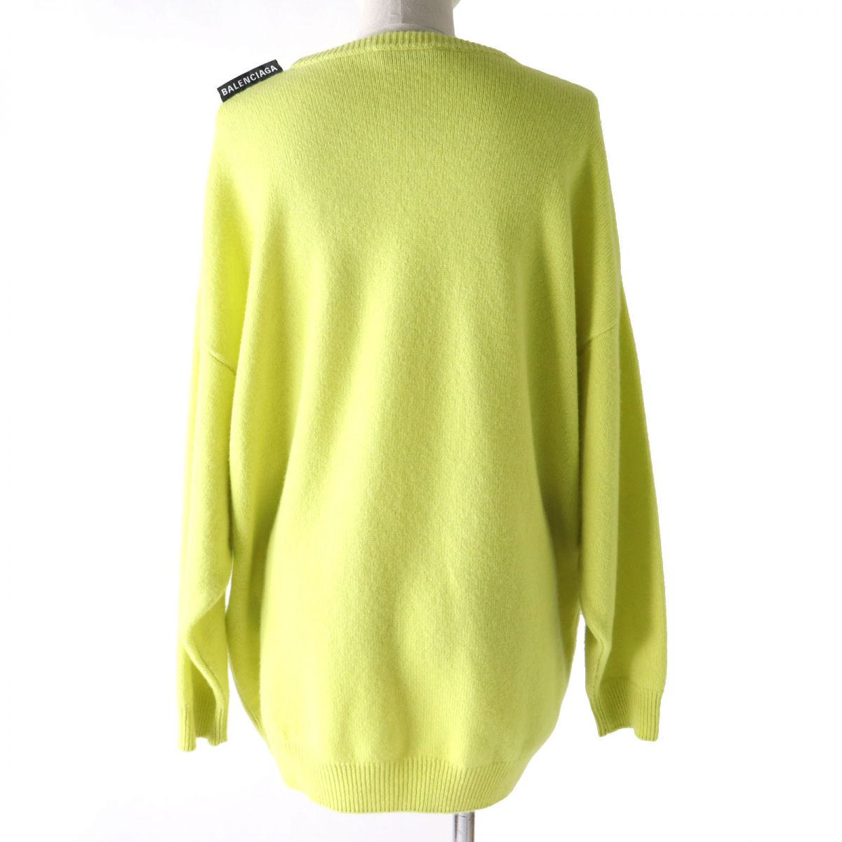 Balenciaga Cashmere Knit Top Yellow XS