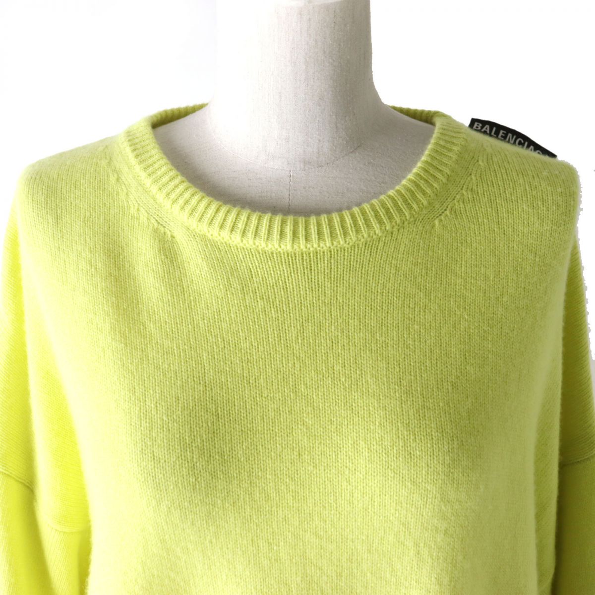 Balenciaga Cashmere Knit Top Yellow XS