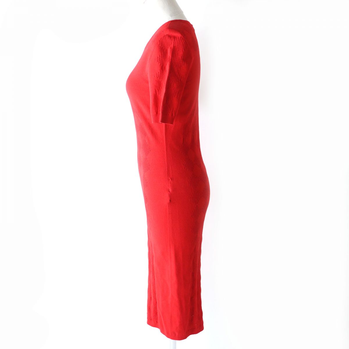 Versace Knit Dress Red 42 Italy