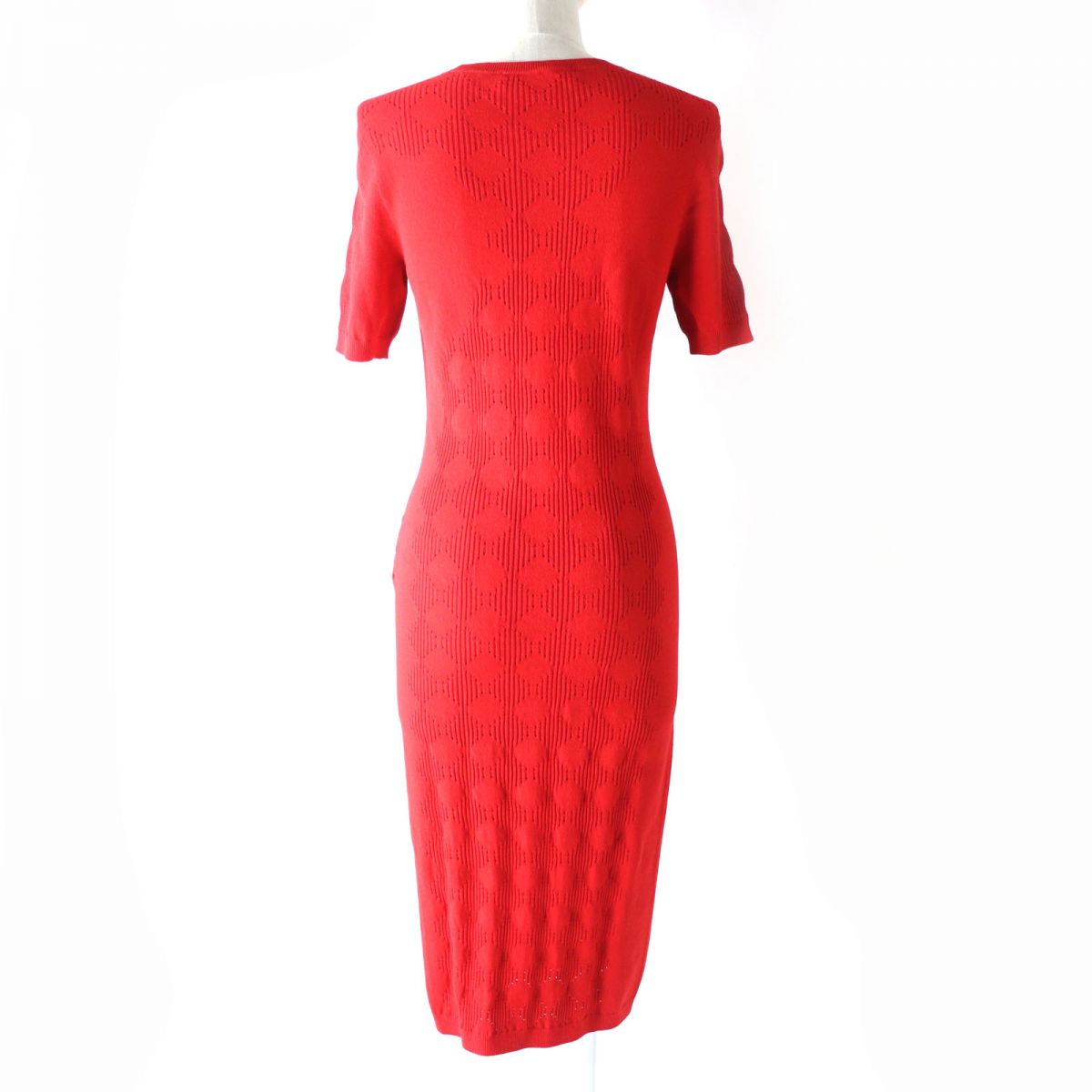 Versace Knit Dress Red 42 Italy