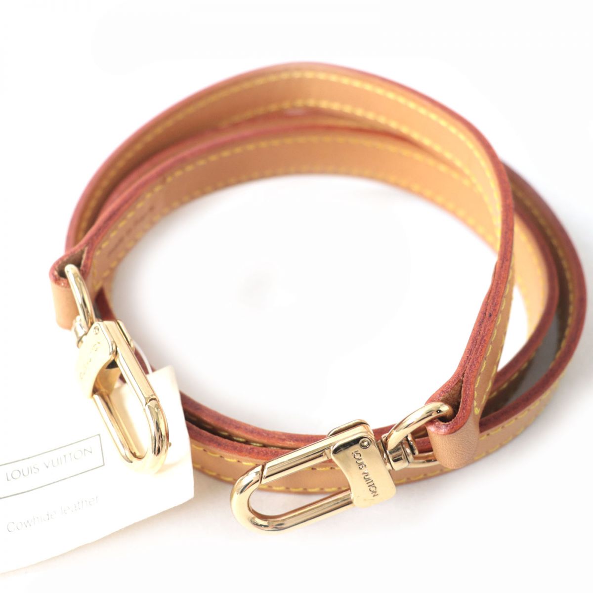 Louis Vuitton Leather Shoulder Strap Beige