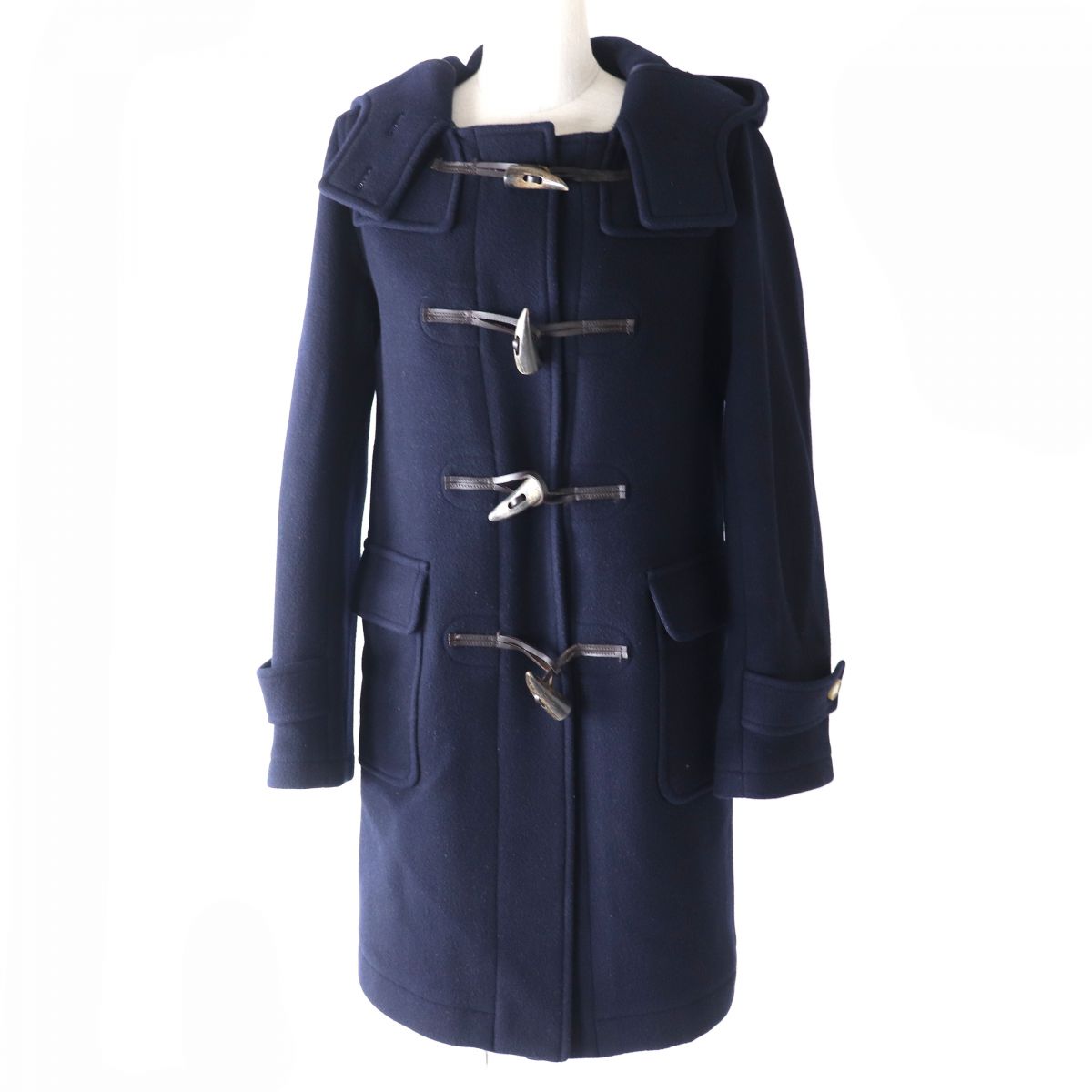 MACKINTOSH Hooded Duffle Coat Navy Women's