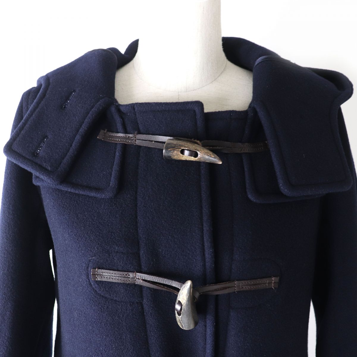 MACKINTOSH Hooded Duffle Coat Navy Women's